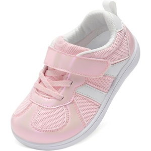 LeIsfIt Toddler Sneakers Boys Girls Wide Toe Box Barefoot Shoes(Pink)
