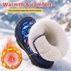 LeIsfIt Toddler Snow Boots Boys Girls Plush Lined Winter Boots(Bluedinosaur)