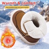 LeIsfIt Toddler Snow Boots Boys Girls Plush Lined Winter Boots(Brown)