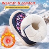 LeIsfIt Toddler Snow Boots Boys Girls Plush Lined Winter Boots(Navyflower)