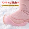 LeIsfIt Toddler Snow Boots Boys Girls Plush Lined Winter Boots(Pink)