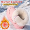LeIsfIt Toddler Snow Boots Boys Girls Plush Lined Winter Boots(Pink)