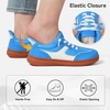 LeIsfIt Women’s Retro Fashion Sneakers Wide Toe Box Slip-On Barefoot Shoes(Blue)