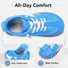 LeIsfIt Women’s Retro Fashion Sneakers Wide Toe Box Slip-On Barefoot Shoes(Blue)