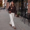 LeIsfIt Women’s Retro Fashion Sneakers Wide Toe Box Slip-On Barefoot Shoes(Brown)