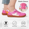 LeIsfIt Women’s Retro Fashion Sneakers Wide Toe Box Slip-On Barefoot Shoes(Pink)