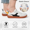 LeIsfIt Women’s Retro Fashion Sneakers Wide Toe Box Slip-On Barefoot Shoes(White)