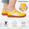 LeIsfIt Women’s Retro Fashion Sneakers Wide Toe Box Slip-On Barefoot Shoes(Yellow)