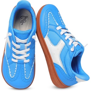LeIsfIt Women’s Retro Fashion Sneakers Wide Toe Box Slip-On Barefoot Shoes(Blue)