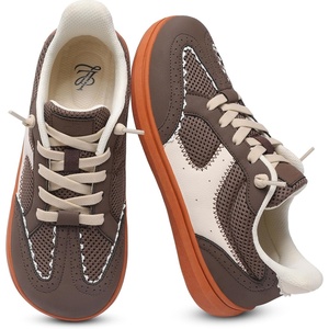 LeIsfIt Women’s Retro Fashion Sneakers Wide Toe Box Slip-On Barefoot Shoes(Brown)