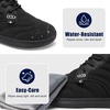 LeIsfIt Men’s Snow Boots Wide Toe Box Warm Faux Fur Lined Winter Shoes(Black)