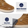 LeIsfIt Men’s Snow Boots Wide Toe Box Warm Faux Fur Lined Winter Shoes(Brown)