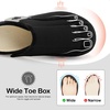 LeIsfIt Men’s Wide Toe Box Slippers Adjustable Comfort House Shoes(Black)