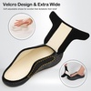 LeIsfIt Men’s Wide Toe Box Slippers Adjustable Comfort House Shoes(Blackpattern)