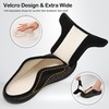 LeIsfIt Men’s Wide Toe Box Slippers Adjustable Comfort House Shoes(Brownpattern)