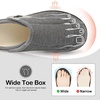 LeIsfIt Men’s Wide Toe Box Slippers Adjustable Comfort House Shoes(Darkgrey)