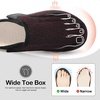 LeIsfIt Men’s Wide Toe Box Slippers Adjustable Comfort House Shoes(Red)