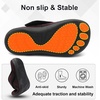 LeIsfIt Men’s Wide Toe Box Slippers Adjustable Comfort House Shoes(Red)