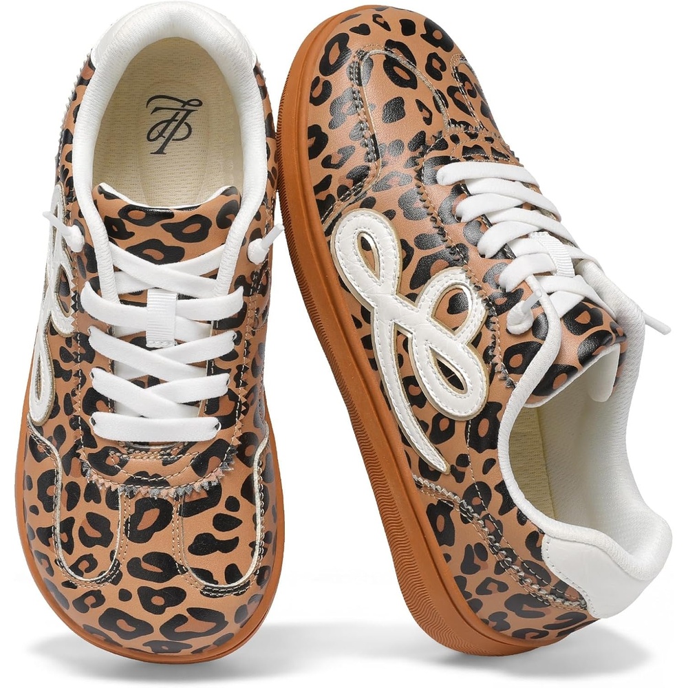 image:imageLeIsfIt Womens Retro Fashion Sneakers Wide Toe Box SlipOn Barefoot ShoesLeopard