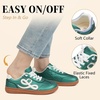 LeIsfIt Women’s Retro Fashion Sneakers Wide Toe Box Slip-On Barefoot Shoes(Green)