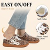 LeIsfIt Women’s Retro Fashion Sneakers Wide Toe Box Slip-On Barefoot Shoes(Leopard)
