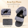 LeIsfIt Women’s Winter Boots Faux Fur Lined Warm Ankle Booties(Grey)