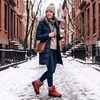 LeIsfIt Women’s Winter Boots Faux Fur Lined Warm Ankle Booties(Orange Red)