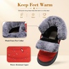 LeIsfIt Women’s Winter Boots Faux Fur Lined Warm Ankle Booties(Orange Red)